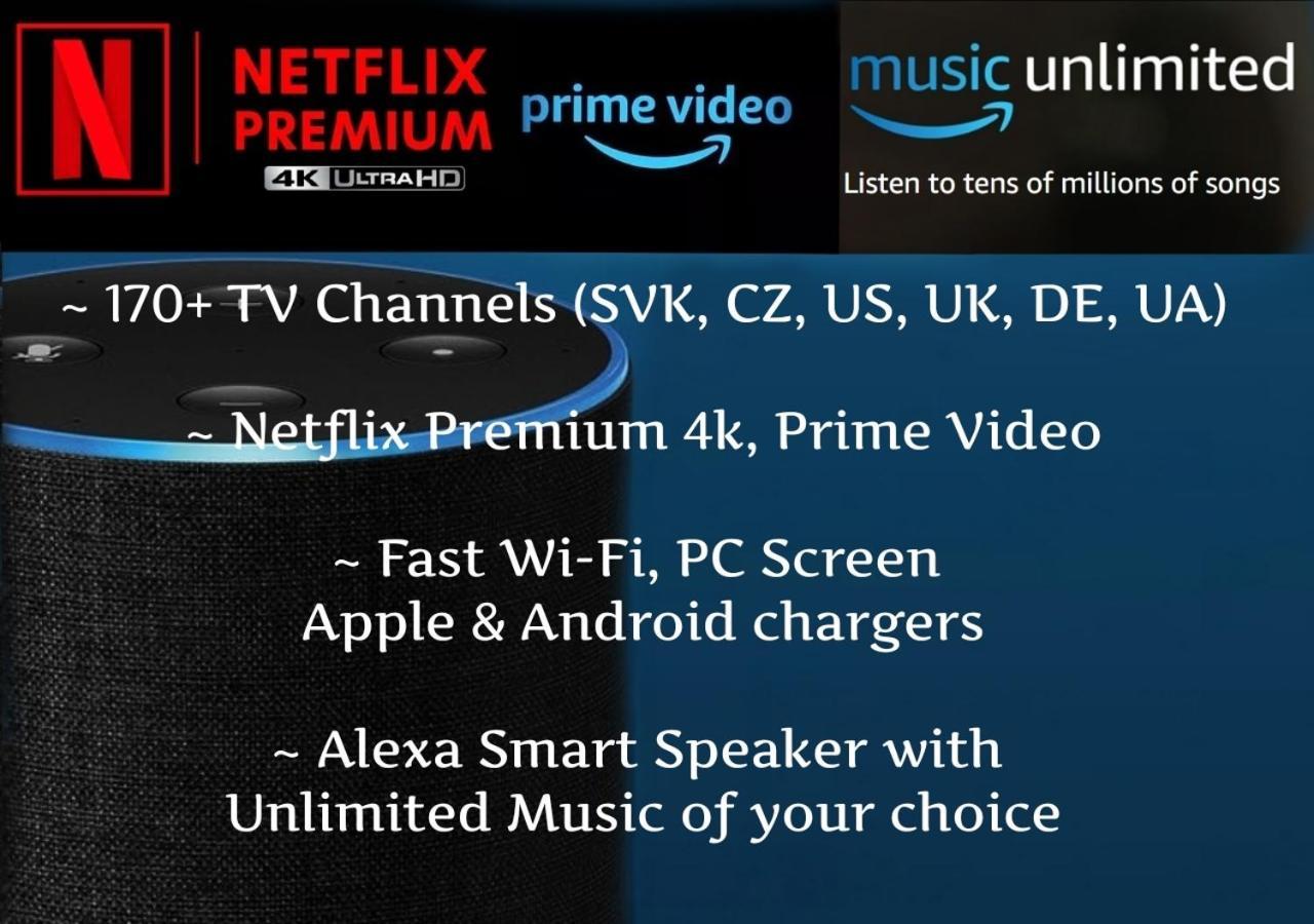 E2 Luxury Oldtown Apt - 2X Parking, Foodstore, Pcscreen, Netflix, Unlimited Music, Crib, Babychair, Fastwifi, Aircon Košice Exterior foto